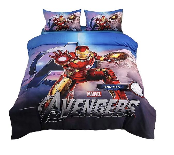 Avenger 3D Custom Print Three Quarter Duvet Cover Set (Polycotton)