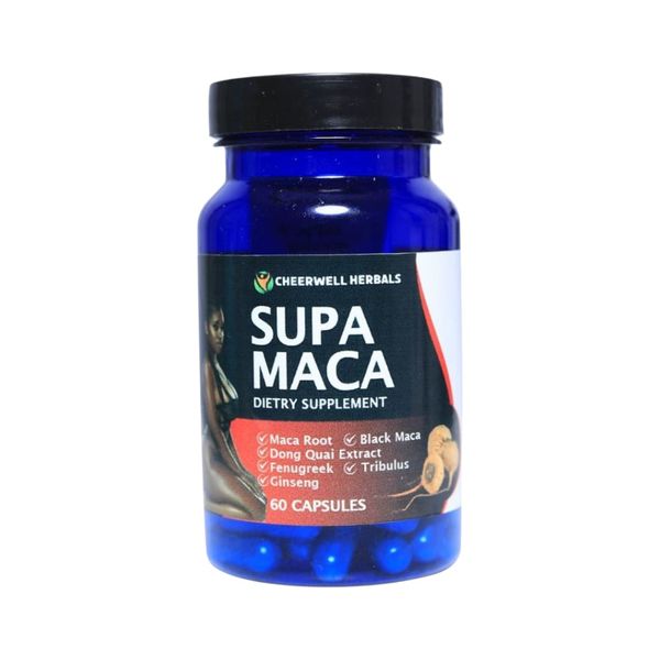 Cheerwell Herbals Supa Maca Dietary Supplement Capsules - 60 Capsules