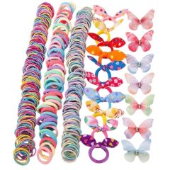 267Pieces Bulk Assorted Kids Hair Ties And Clips Accessories Set - Multicolor