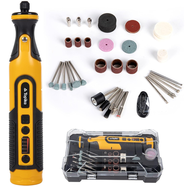 Topika Rotary Tool Multi Mini Grinder Set 5-Speed Adjustment Storage Box