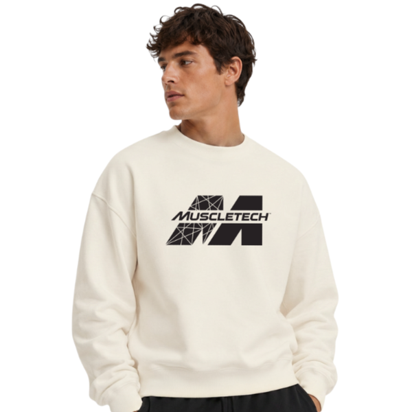 MuscleTech Premium Sweater - White