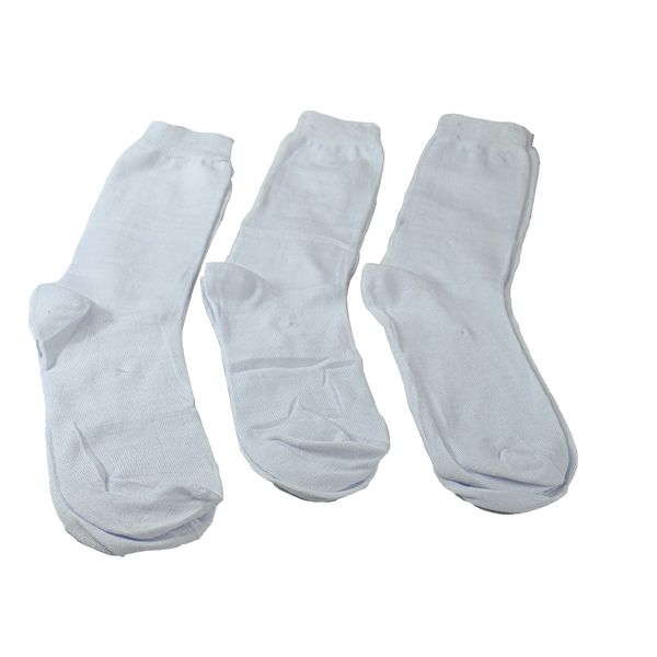 Men's Simple White Fashionable &amp; Comfortable Socks-3 Pairs