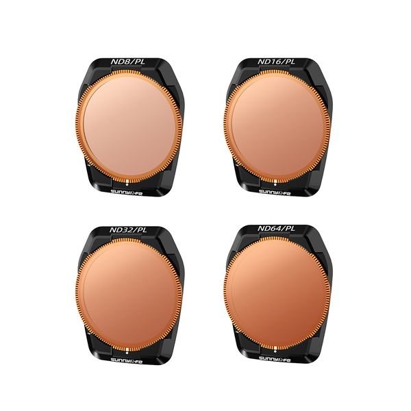 4pc SunnyLife ND Filter Set compatible with DJI Mavic Air 3S