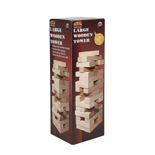 48 Piece Large Wooden Tower Game