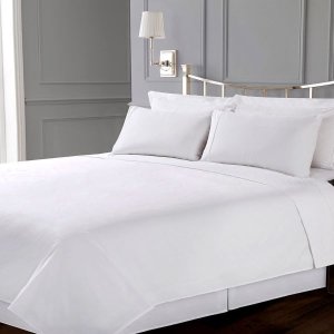 Microfiber -flat sheet - white -