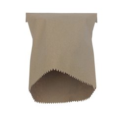 Kraft Flat Greaseproof Bags - 18.5 x 16.5cm Disposable Food Bags - 1000 Pack