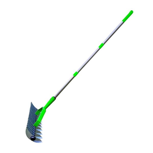 Garden Rake for Cleaning Grass Loosening Soil Grass Grooming 1.34 Meter