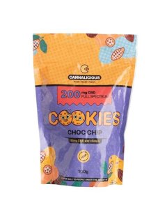 Cannalicious - Choc Chip 200mg CBD Cookies