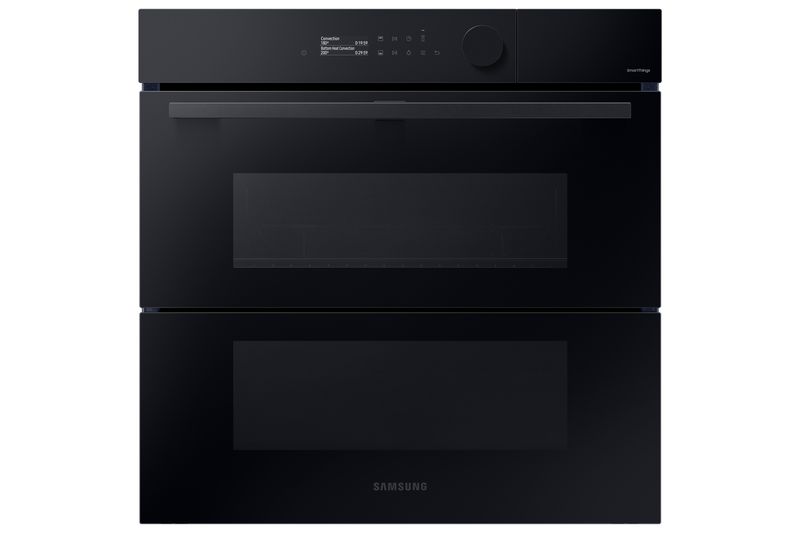 Samsung 60cm Smart Dual Cook Steam Multifunction Black Oven with Airfryer