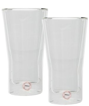 Avanti - 350ml Uno Twin Wall Beer Glass - Set Of 2