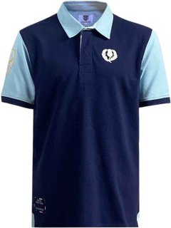 Ellis Rugby - Men's Scotland Rugby Polo 1990 - Navy