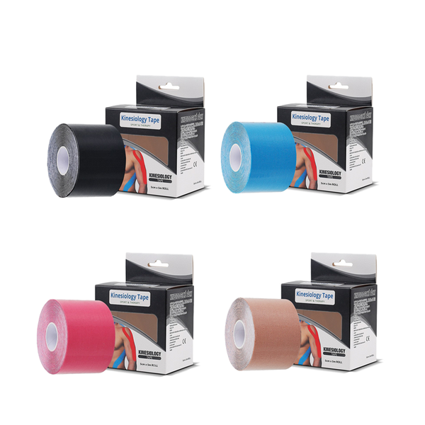 Kinesiology Tape 4 Rolls Pain Relief Muscle Resistant Elastic Bandage