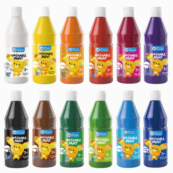 Jar Meló - Washable Paint Set for Kids - Non-Toxic Tempera Paint 12 x 500ml