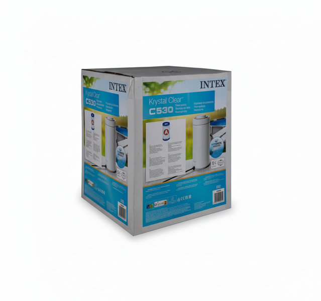 Intex Filter Pump 220-240V for Pools - 200 L/H Water Flow Rate