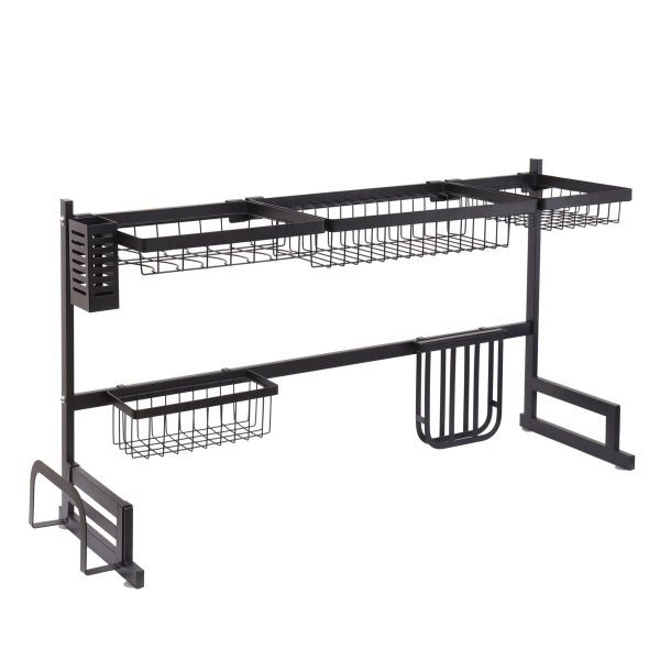2 Tier Stainless Steel Over The Sink Dish Rack