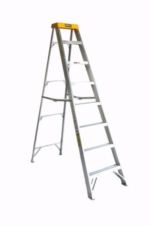 Maxi 8 Step Heavy Duty Yellow Top Ladder