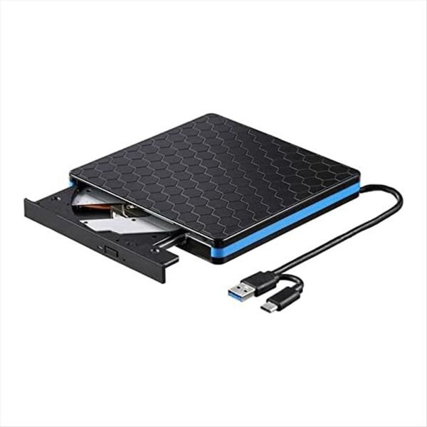 Dvd Player External Optical Drive Type-C Usb 3.0 2-In-1 Cd/Dvd Writer