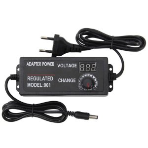 AC To DC Adjustable Voltage Power Adapter Display Screen Power 3-12V-5A