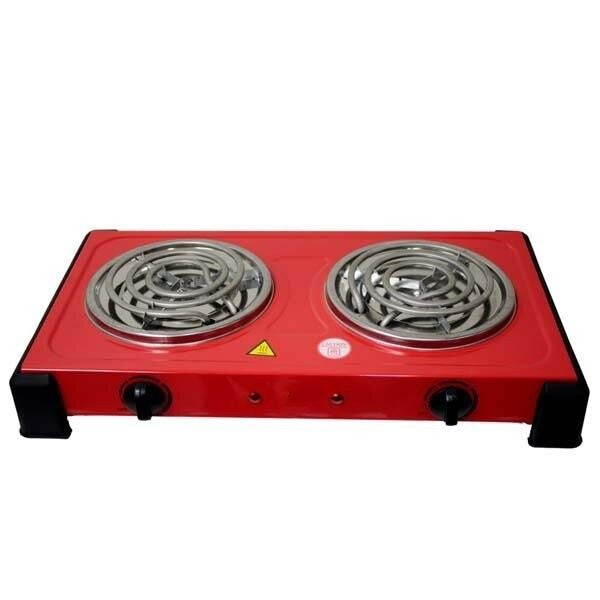 Electric Double Spiral Hotplate - Red