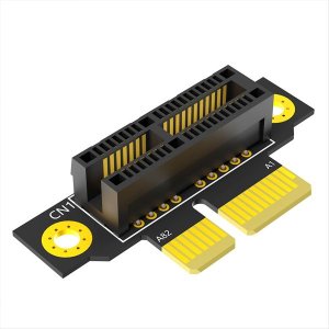PCI-e 1X 3.0 90Degree Reverse Male to Female Riser Card for 1U Server