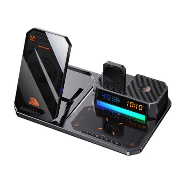 MGI 6-in-1 Multifunctional Wireless Fast Charging Station - Black