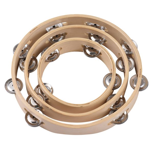 8 Inch Tambourine Compatible with Home School Music