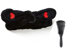 Bow Spa Head Band &amp; Detangling Brush Set