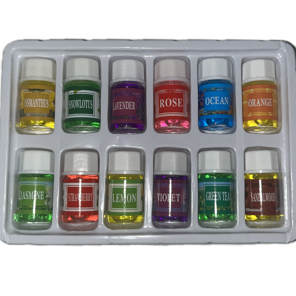 12 France Natural Essential Oils - Pure Aroma Fragrance Oil Air Humidifier