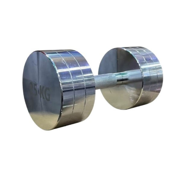25KG Chrome Weight Dumbbell - Premium Strength Training for Home &amp; Gym
