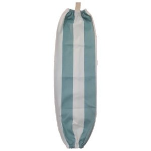 Plastic Bag Holder Turquoise Green /White