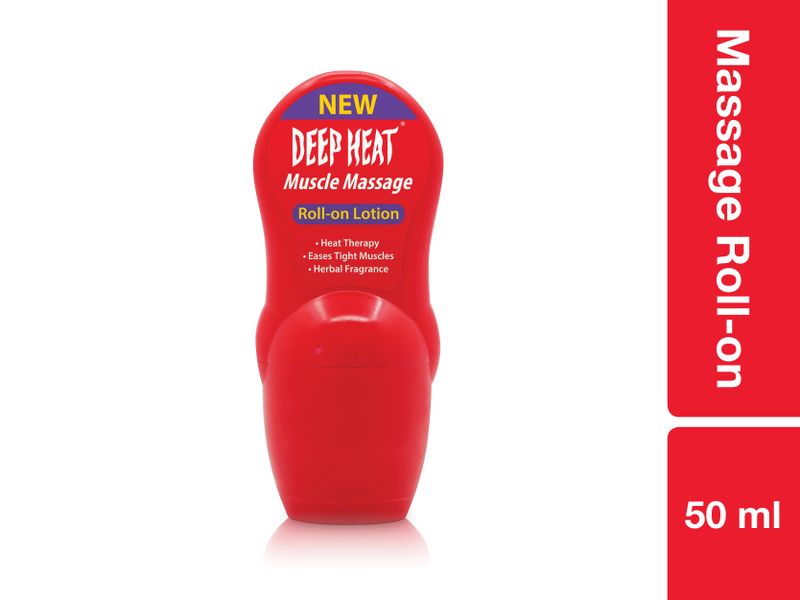 Deep Heat Massage Muscle Pain Relief Roll-On 50ML