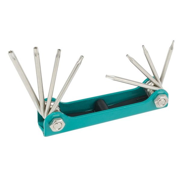 Prokit 8PK-021T 8-Piece Folding Tamper-Proof Star Key Wrench Set (T5-T20H)