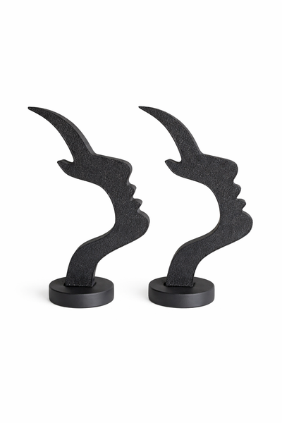 His and Hers Abstract Face Glasses Gift Set (2 Piece)