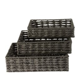 George &amp; Mason - Storage Tray Woven Small 30x19x7cm - Grey