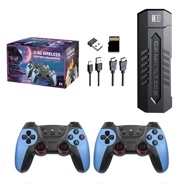 X2 Blue Retro Game Stick - 4K Retro Video Game Console (64G)