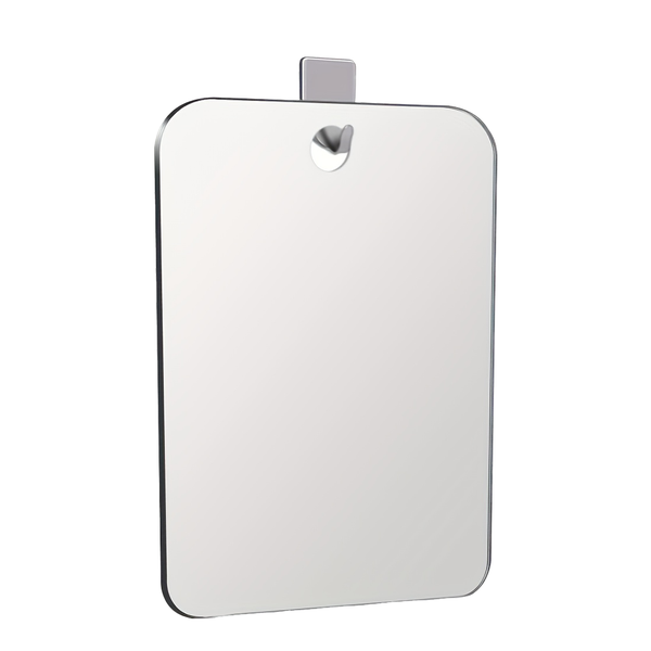 Extra Large Anti-Fog Shower Mirror With Adhesive Hook - 20 X 30 CM