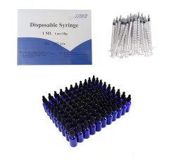 500x Blue Medicine Bottles - 100x 1ml Syringes - Aromatherapy Homeopathy