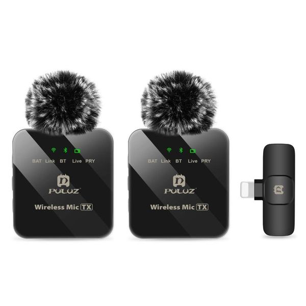 DW Wireless Lavalier Dual Microphone For Lightning - Puluz - PU647B