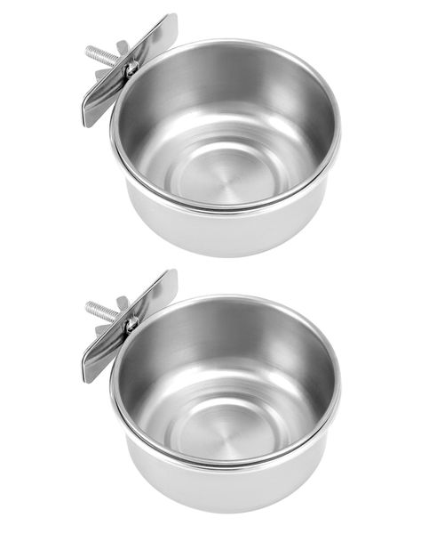 2 Pieces Bird Feeding Cups with Wing Nut - 4 x1.8in/10x4.5cm