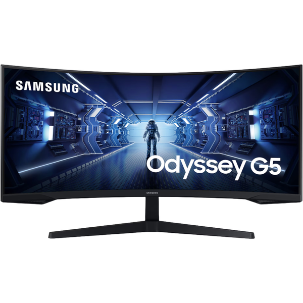 Samsung Gaming Monitor - 34" Curved Monitor Odyssey G55T Ultra WQHD 165Hz