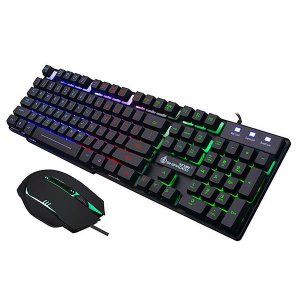 Shipadoo Master Series D500 Black Gaming Keyboard &amp; 1000DPI Gaming Mouse