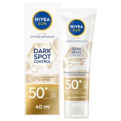 NIVEA SUN Dark Spot Control SPF 50+ Face Sunscreen UVA/UVB Protection, 40ml