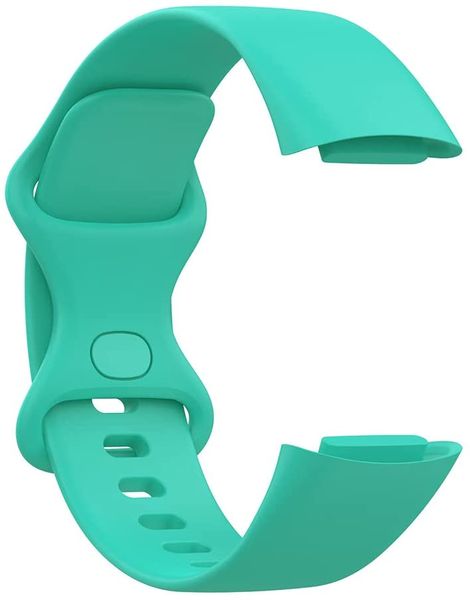 Silicone Strap for Fitbit Charge 5/6 One Size Fits All-Teal