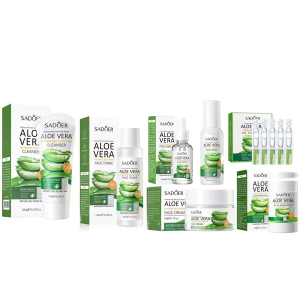 SADOER Aloe Vera HydraGlow Complete Skincare Ritual Set