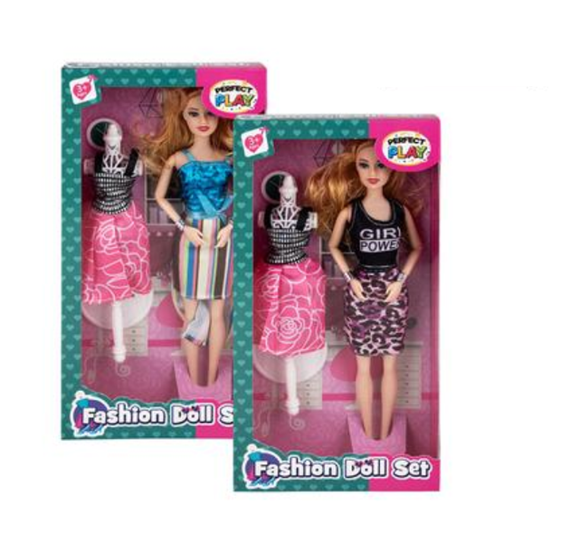 Perfect Play - Fashion Doll With Glam Outfit x 2