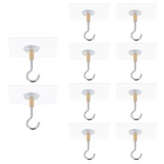 Adhesive Ceiling Hooks,10Pack Ceiling Hanger Hooks