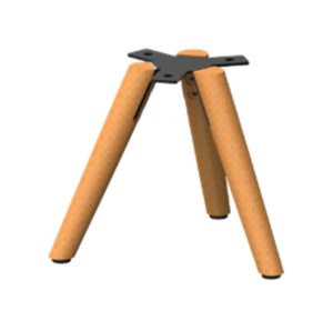 AVL S1 Wooden Table Speaker Stand Natural Wood