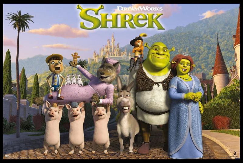 Dreamworks: Shrek Poster with Black Frame