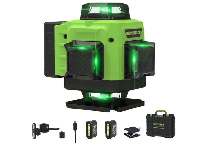 Laser Level 360 Self Leveling for Tiling Floor Wall Ceiling Construction,