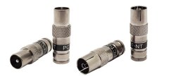 Space TV RF Male and Female Compression Connector Multipack - 20 Each